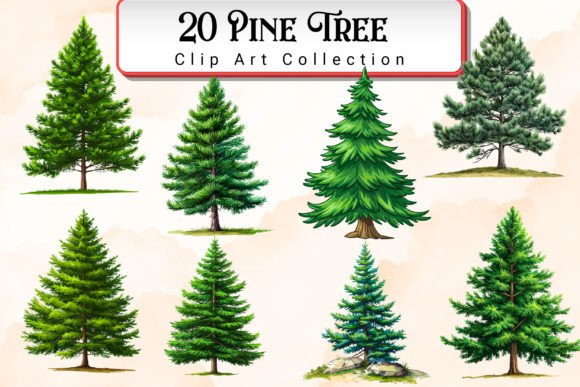 Download Pine Tree Clipart Bundle - Pine tree Collection