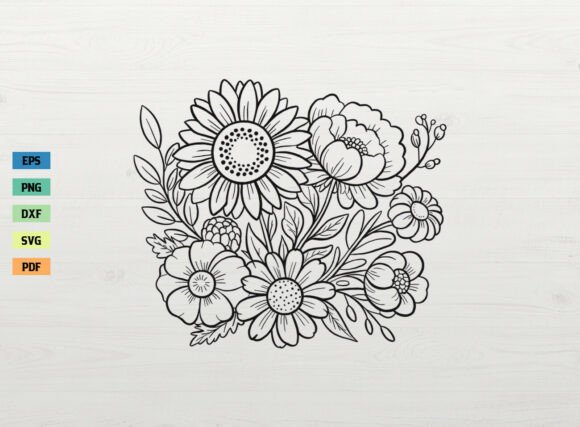Download Floral Bouquet Spring Flower SVG Cricut - Spring Collection