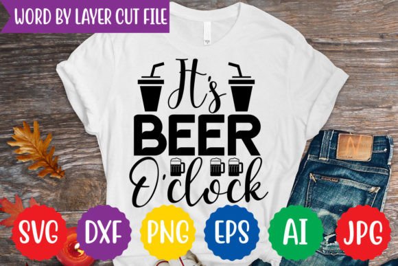 Download It's Beer O'clock Svg Design - Premium Resources