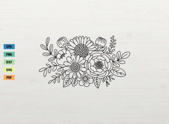 Download Floral Bouquet Spring Flower SVG Cricut - Spring Collection