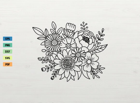 Download Floral Bouquet Spring Flower SVG Cricut - Spring Collection