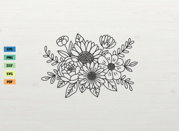Download Floral Bouquet Spring Flower SVG Cricut - Spring Collection