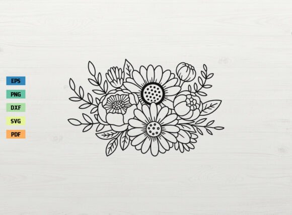 Download Floral Bouquet Spring Flower SVG Cricut - Spring Collection