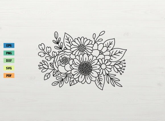 Download Floral Bouquet Spring Flower SVG Cricut - Spring Collection
