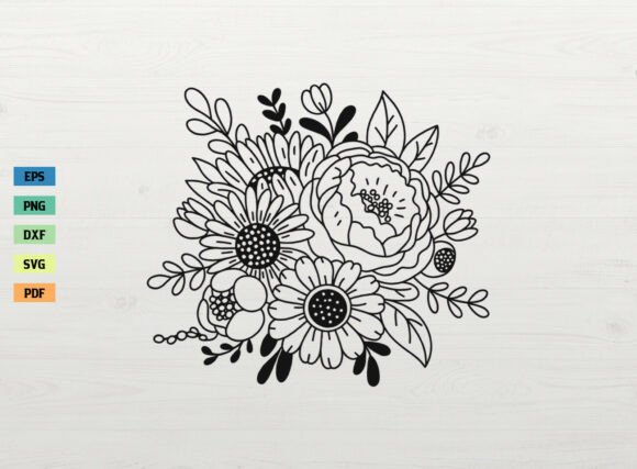 Download Floral Bouquet Spring Flower SVG Cricut - Spring Collection