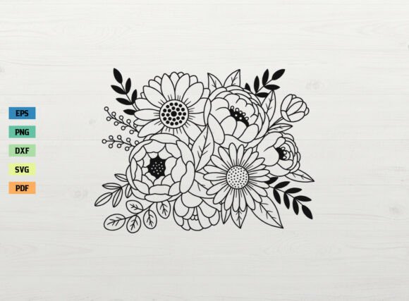Download Floral Bouquet Spring Flower SVG Cricut - Spring Collection