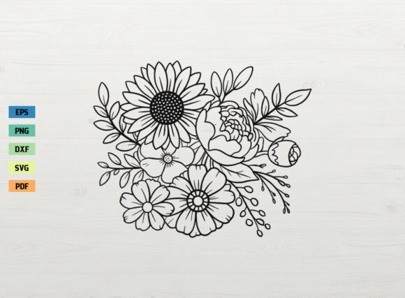 Download Floral Bouquet Spring Flower SVG Cricut - Spring Collection