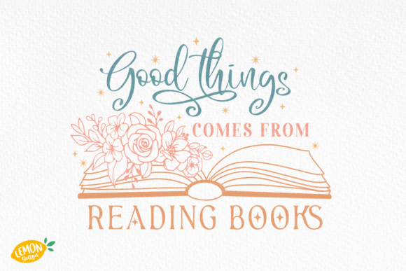 Download Book &amp; Flower Quote SVG Design - Premium Bundle