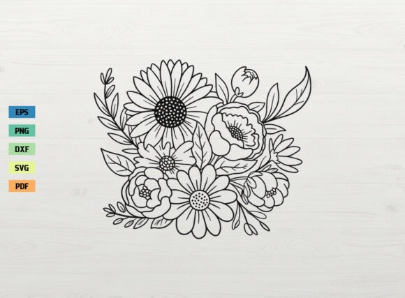 Download Floral Bouquet Spring Flower SVG Cricut - Spring Collection