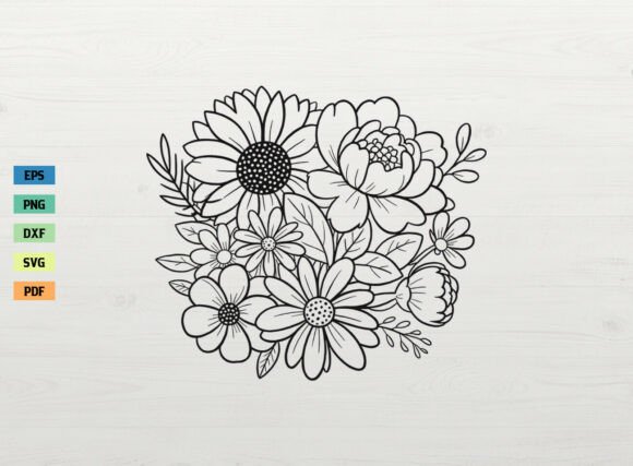 Download Floral Bouquet Spring Flower SVG Cricut - Spring Collection