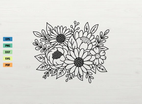 Download Floral Bouquet Spring Flower SVG Cricut - Spring Collection